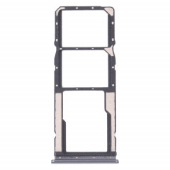 Bac de carte SIM + plateau de carte SIM + plateau de carte micro SD pour Xiaomi Redmi 10 / Redmi 10 Prime / Redmi Note 11 4G / Redmi 10 2022 (noir)