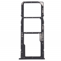 Plateau de carte SIM + plateau de carte SIM + bac à carte micro SD pour Honor 7C (noir)