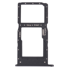 Plateau de carte SIM + plateau de carte SIM / plateau de carte micro sd pour huawei nova y60 (noir)