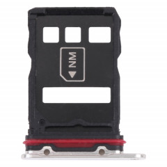 Plateau de carte SIM + plateau de carte NM pour Huawei P50 Pro + (argent)