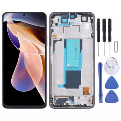 Écran LCD d'origine et numériseur Assemblage complet avec cadre pour Xiaomi Redmi Note 11 Pro Chine / Redmi Note 11 Pro + 5G India / Redmi Note 11 Pro + 5G / 11i / 11i Hypercharge (noir)