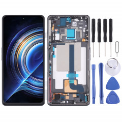 Écran LCD original et numériseur Assemblage complet avec cadre pour Xiaomi Redmi K50 Gaming (noir)