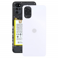 Couvercle arrière de la batterie d'origine pour Motorola Moto G22 (blanc)