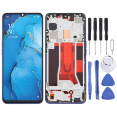 Écran LCD d'origine pour OPPO Reno3 5G/Reno3 Youth/F15/Find X2 Lite/K7 5G Digitizer Assemblage complet avec cadre (Bleu)