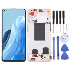 Écran LCD d'origine pour OPPO Reno7 5G Chine PFJM10 Assemblage complet du numériseur avec cadre (Or)
