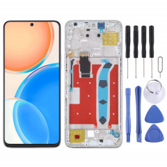 Écran LCD d'origine pour Honor X8 Digitizer Full Assembly avec cadre (argent)