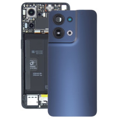 Pour OPPO Reno8 Couvercle arrière de batterie d'origine avec couvercle d'objectif d'appareil photo (noir)