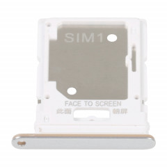 Plateau de carte SIM + plateau de carte Micro SD pour Xiaomi Redmi Note 11 Pro 4G/Redmi Note 11 Pro 5G/Redmi Note 11E Pro/Redmi Note 11 Pro+ 5G Inde/Poco X4 Pro 5G (Blanc)