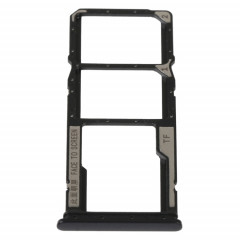 Plateau de carte SIM + plateau de carte SIM + plateau de carte Micro SD pour Xiaomi Redmi 10A (noir)