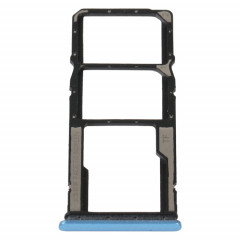 Plateau de carte SIM + plateau de carte SIM + plateau de carte Micro SD pour Xiaomi Redmi 10A (bleu)
