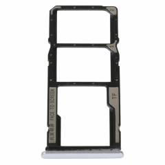 Plateau de carte SIM + plateau de carte SIM + plateau de carte Micro SD pour Xiaomi Redmi 10A (argent)