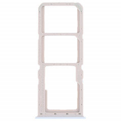 Pour OPPO A52 4G Plateau de carte SIM + Plateau de carte SIM + Plateau de carte Micro SD (Blanc)