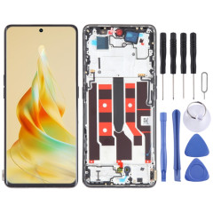 Écran LCD d'origine pour OPPO Reno8 T 5G Digitizer Full Assembly avec cadre (noir)