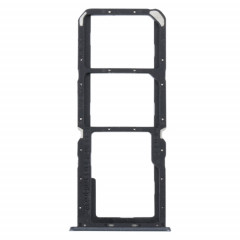 Pour Realme C30 plateau de carte SIM + plateau de carte SIM + plateau de carte Micro SD (noir)