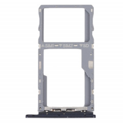 Pour TCL 10 SE T766H Plateau de carte SIM d'origine + plateau de carte SIM / Micro SD (noir)