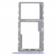 Pour TCL 10 SE T766H Plateau de carte SIM d'origine + Plateau de carte SIM / Micro SD (Violet)