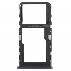 Pour TCL 20 R 5G Plateau de carte SIM d'origine + plateau de carte Micro SD (noir)