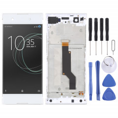 Écran LCD d'origine pour Sony Xperia XA1 G3116 Assemblage complet du numériseur avec cadre (Blanc)