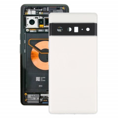 Pour coque arrière de batterie Google Pixel 6 Pro avec cadre central (blanc)