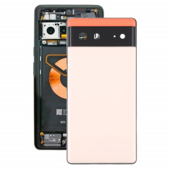 Pour coque arrière de batterie Google Pixel 6 avec cadre central (rose)