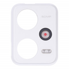 Cadre d'objectif de caméra arrière pour Xiaomi Redmi Note 12 Pro 5G (Blanc)