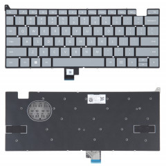 Clavier version US sans bouton d'alimentation pour ordinateur portable Microsoft Surface Go 1934 (gris)
