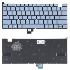 Clavier version US sans bouton d'alimentation pour ordinateur portable Microsoft Surface Go 1934 (bleu)