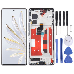 Écran LCD d'origine pour Honor 70 Digitizer Full Assembly avec cadre (noir)
