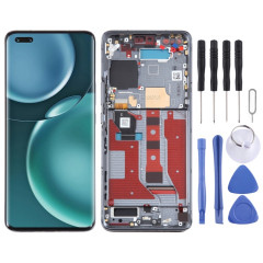 Écran LCD d'origine pour Honor Magic4 Pro Digitizer Assemblage complet avec cadre (noir)