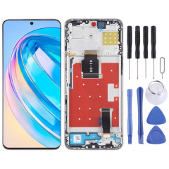 Écran LCD d'origine pour Honor X8a Digitizer Full Assembly avec cadre (or)