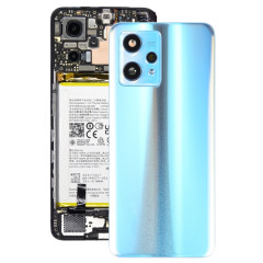 Pour Realme 9 Pro + couvercle arrière de batterie d'origine avec couvercle d'objectif d'appareil photo (bleu)