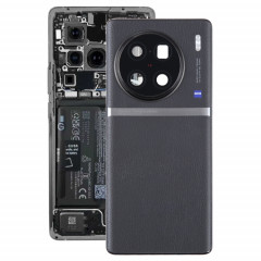 Pour vivo X90 Pro + couvercle arrière de batterie d'origine avec couvercle d'objectif d'appareil photo (noir)