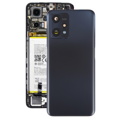 Pour Realme 9 Pro couvercle arrière de batterie d'origine avec couvercle d'objectif d'appareil photo (noir)