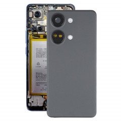 Pour OnePlus Ace 2V Couvercle arrière de batterie d'origine avec couvercle d'objectif d'appareil photo (noir)