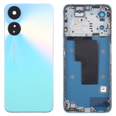 Pour le couvercle arrière de la batterie d'origine OPPO A78 avec cadre central (bleu)