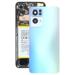 Pour OPPO Reno7 Pro couvercle arrière de batterie d'origine avec couvercle d'objectif d'appareil photo (bleu)