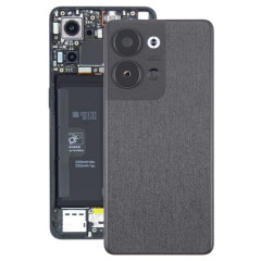 Pour OPPO Reno9 Pro couvercle arrière de batterie d'origine avec couvercle d'objectif d'appareil photo (noir)