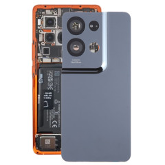 Pour OPPO Reno8 Pro + couvercle arrière de batterie d'origine avec couvercle d'objectif d'appareil photo (noir)
