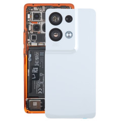 Pour OPPO Reno8 Pro + couvercle arrière de batterie d'origine avec couvercle d'objectif d'appareil photo (blanc)