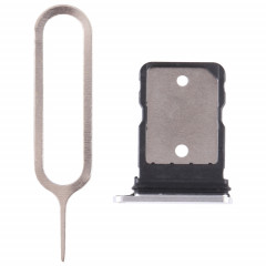Pour Google Pixel 7A Plateau de carte SIM d'origine avec broche SIM (argent)