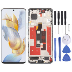 Pour Honor 90 Ensemble complet de numériseur d'écran LCD d'origine avec cadre (bleu)