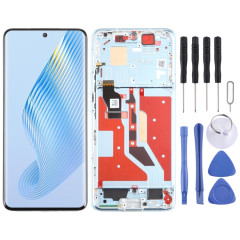 Pour Honor Magic5 écran LCD d'origine numériseur assemblage complet avec cadre (bleu)