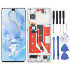 Pour Honor 80 Pro écran LCD d'origine numériseur assemblage complet avec cadre (argent)
