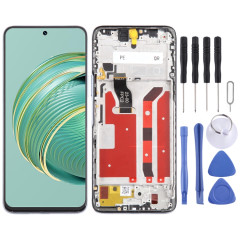 Pour Huawei Nova 10z Ensemble complet de numériseur d'écran LCD d'origine avec cadre (argent)
