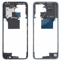 Pour Xiaomi Redmi 12 4G, boîtier avant d'origine, cadre LCD, plaque de lunette (bleu)
