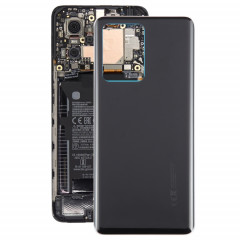 Pour Xiaomi Redmi Note 12 Pro + Couvercle arrière de la batterie en verre OEM (noir)