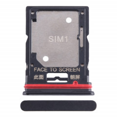 Pour Xiaomi Redmi Note 11T Pro Plateau de carte SIM + Plateau de carte SIM / Plateau de carte Micro SD (Noir)