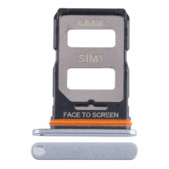 Pour Xiaomi Redmi Note 12 Turbo Plateau de carte SIM + Plateau de carte SIM (Argent)