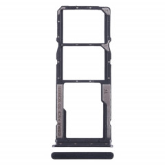 Pour Xiaomi Redmi Note 12s Plateau de carte SIM + Plateau de carte SIM + Plateau de carte Micro SD (Noir)