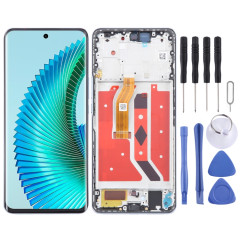 Pour Honor Magic6 Lite écran LCD d'origine numériseur assemblage complet avec cadre (argent)